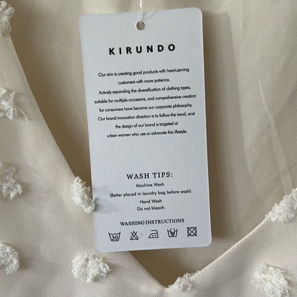 KIRUNDO DOTTED SWISS BABYDOLL DRESS NWT - Picture 8 of 11